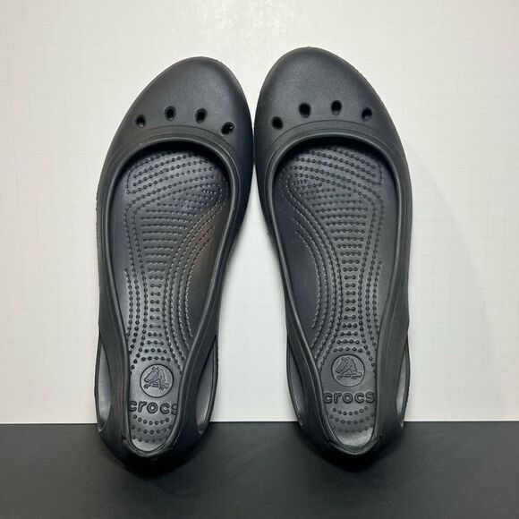 Womens CROCS Kadee Black Slip On Flats / Size 10 - Picture 6 of 9